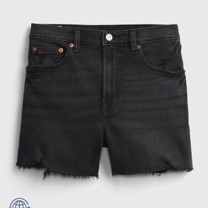 Gap black high waisted denim shorts